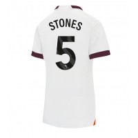 Manchester City John Stones #5 Vieraspaita Naiset 2023-24 Lyhythihainen